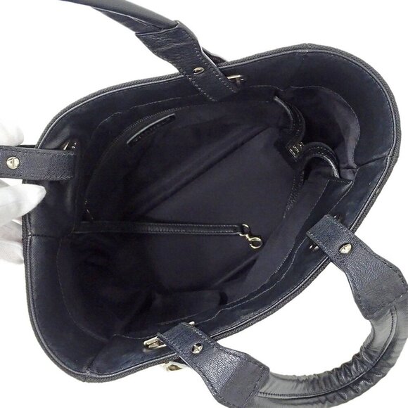 CHANEL Black Coated Canvas Tote Bag - Picture 6 of 16